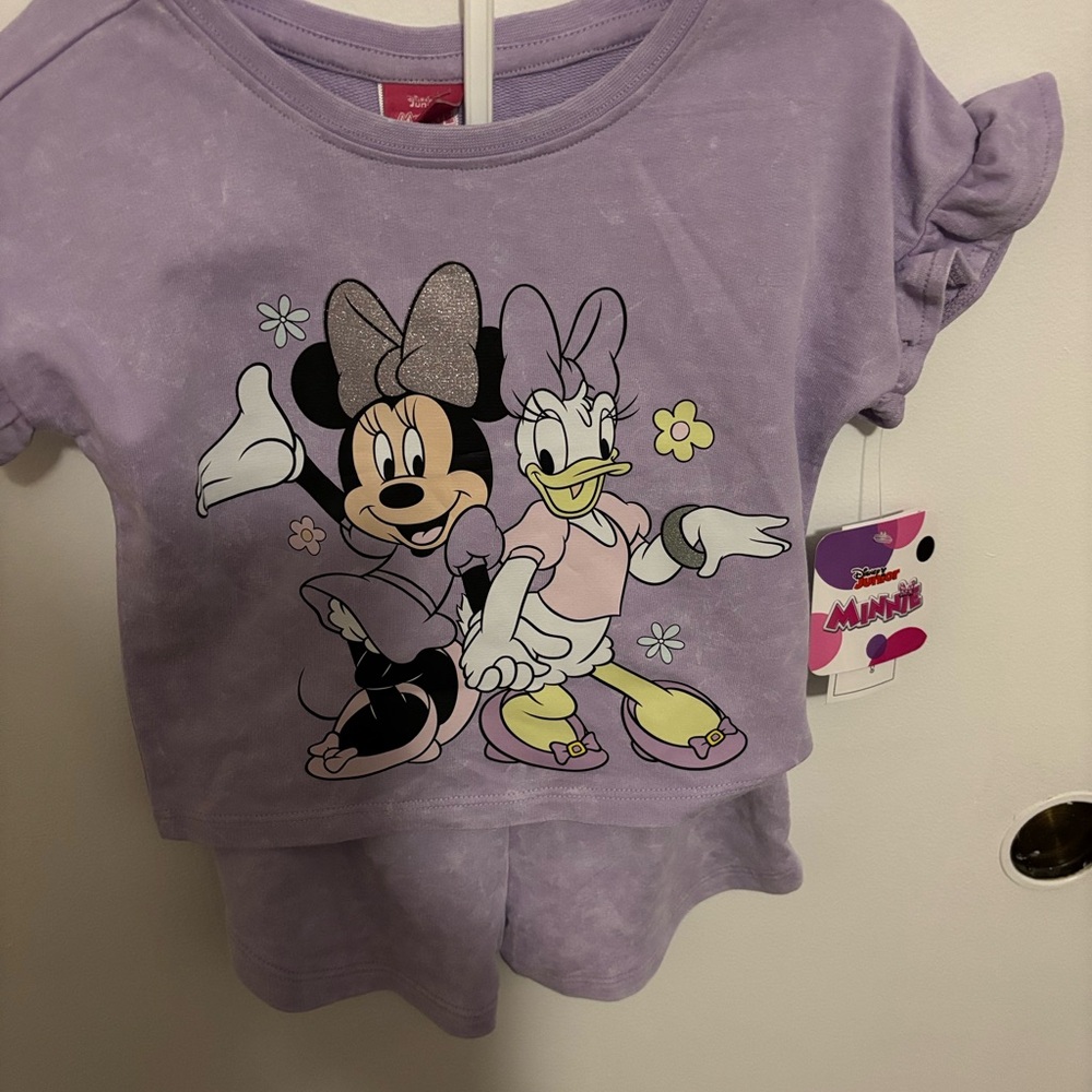 Disney Purple Minnie & Daisy Kids Matching Set - Picture 4 of 6
